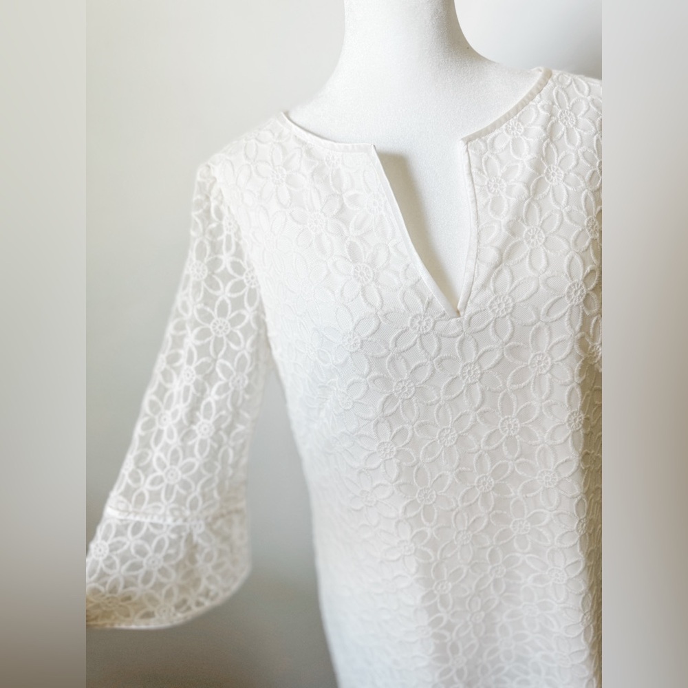 Adrianna Papell White Lace Dress - Picture 4 of 7